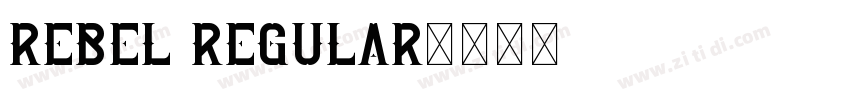 Rebel Regular字体转换